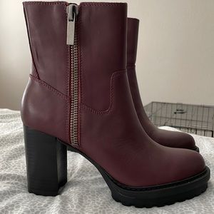 Burgundy LuckyBrand Booties
